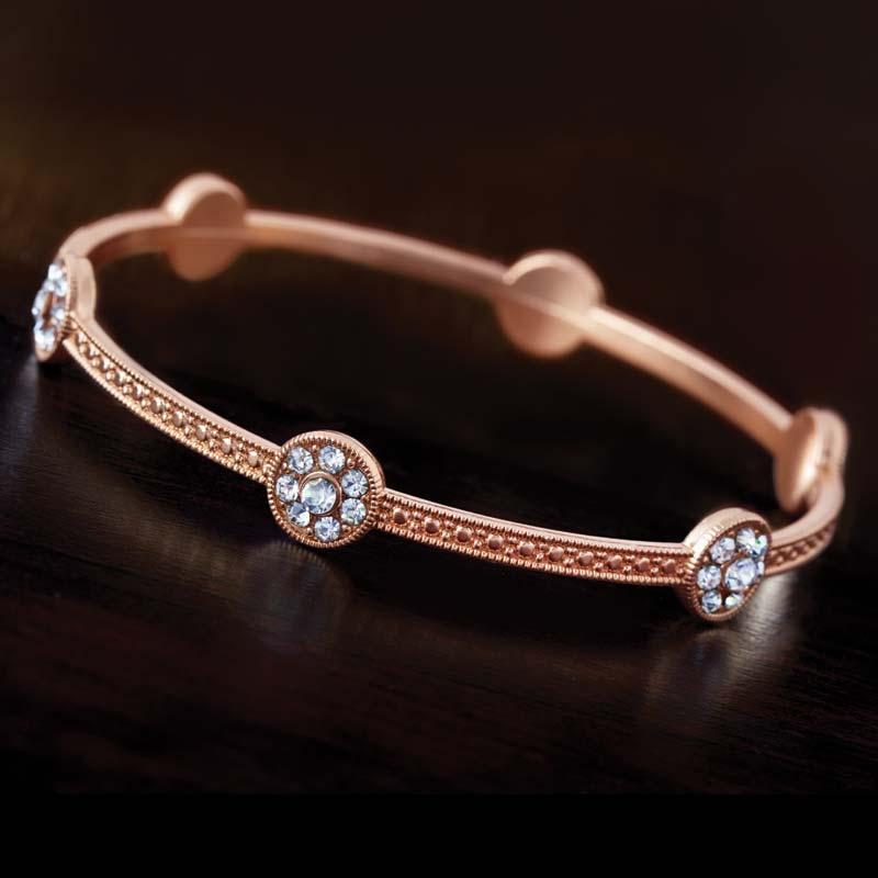Triplet Bangle Rose-gold-finished